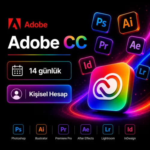  Adobe CC 14 Günlük Kişisel Garantili